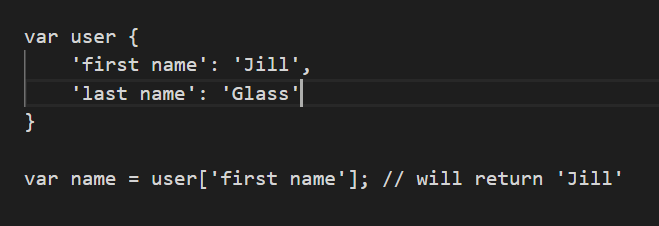 Accessing an object example image